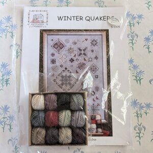 Rosewood Manor Winter Quakers Cross Stitch Kit NEW Karen Kluba Valdani